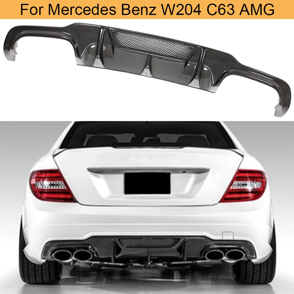 Диффузор для заднего бампера из углеродного волокна Mercedes Benz W204 C63 AMG C300 Sport Sedan 2011
