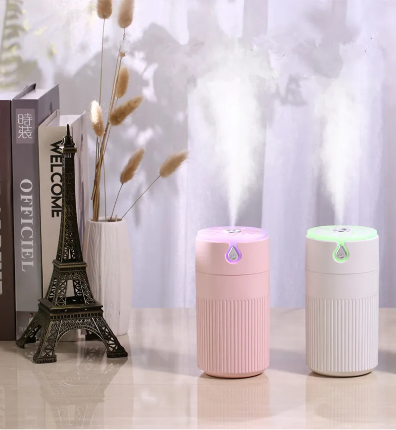 420ML Home Appliances Mini Air Humidifier USB Cool Mist Maker for Car Office Aroma Essential Oil Diffuser with Colorful LED Lamp