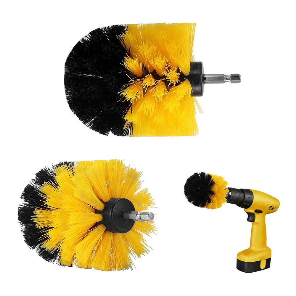 

1 Set/3 PCS Electric Drill Brush Kit Power Scrubber Brush Set For Bathroom Drill Scrubber Brush For Cleaning Cordless Drill Kit