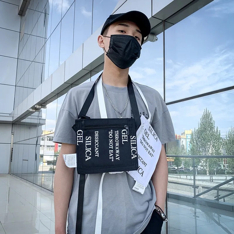 

INS Super Fire Drying Agent Shoulder Bag Men's Popular Brand Chest Pack Casual Men Small Single-shoulder Bag Harajuku Cool Earth