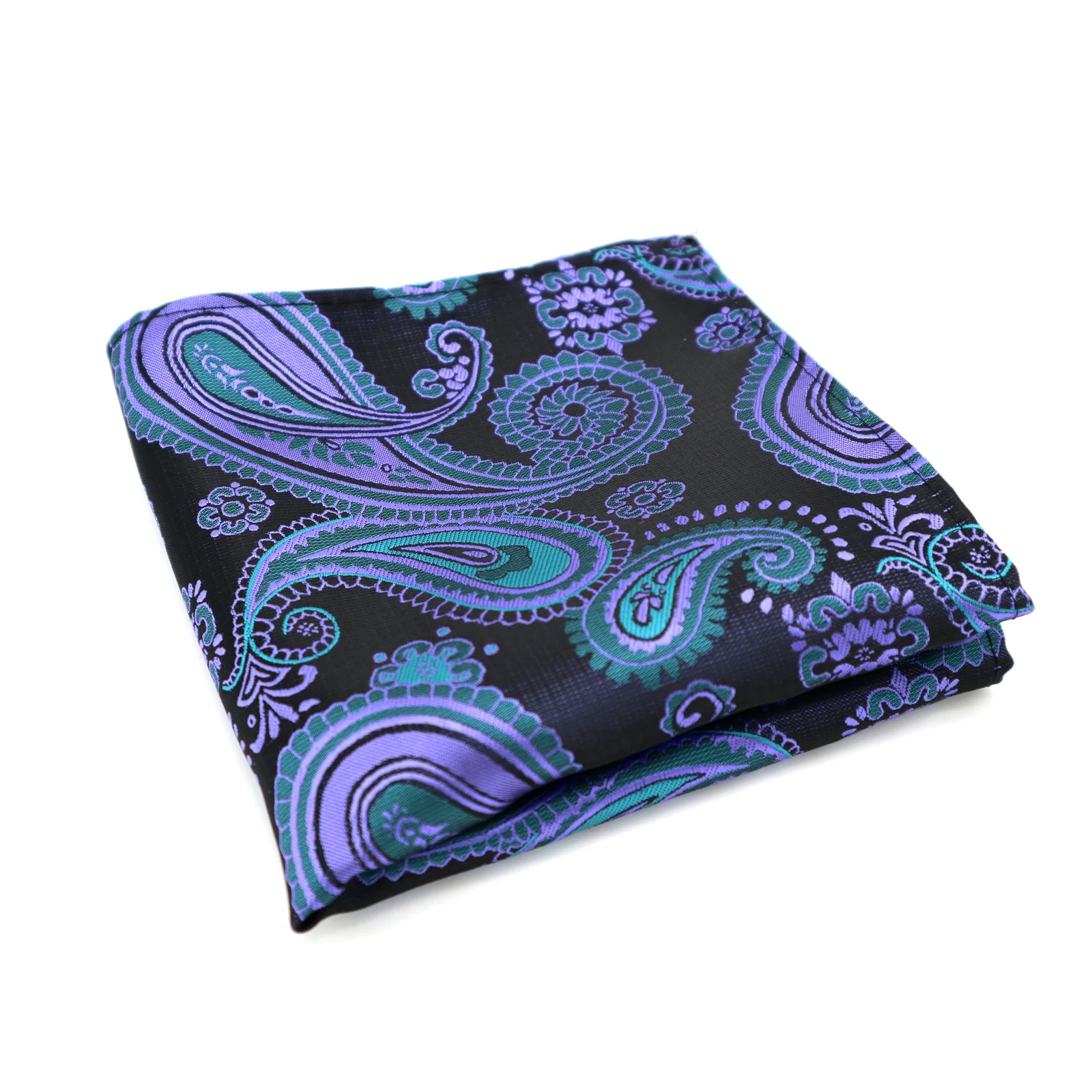 F077 PAISLEY 61-80 винтажные мужские шелковые носовые платки с узором пейсли в полоску, в горошек, карманные квадраты для костюмов, курток, свадеб, вечеринок, бизнеса - Цвет: F077 PAISLEY