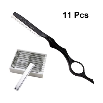 

1 Set Of Thinning Razor Steel Replaceable Manual Durable Hair Shorten Hair Styling Cutter Shaving Tool Trimmer Razor
