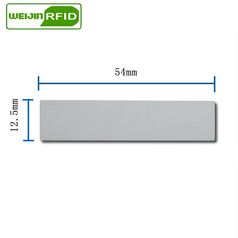 Ультратонкая метка UHF RFID 915 м 868 Monza R6 54*12 5*0 8 мм EPC6C IT фиксированные активы маленькая