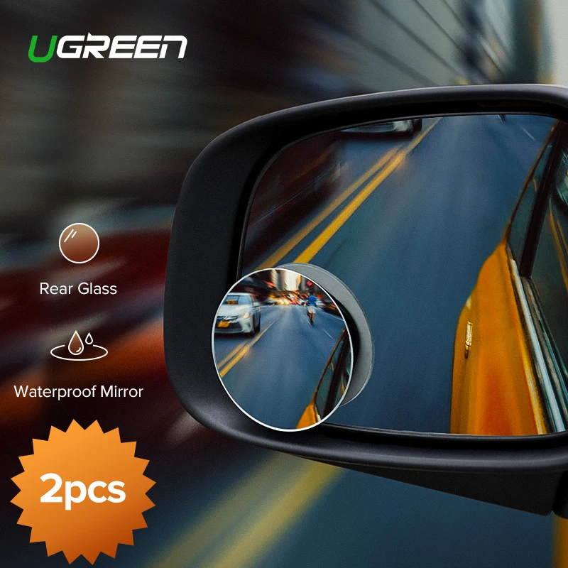 

Ugreen Car Mirror 360°HD Blind Sport Mirrior Wide Angle Round Convex Rearview Mirror Vehicle Parking Rimless Rear View Mirror