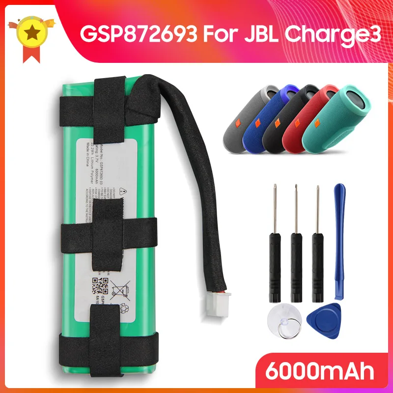 Оригинальная батарея GSP1029102A GSP872693 03 для JBL Charge 3 большая емкость оригинальная