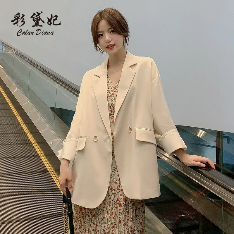 

2019 Autumn New Style Korean-style Fashion Small Suit Women's Loose-Fit Versatile Casual Business Suit Elegant Western Style by