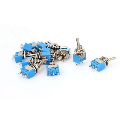 

12pcs MTS-102 3-Pin SPDT ON-ON 6A 125VAC Mini Toggle Switches