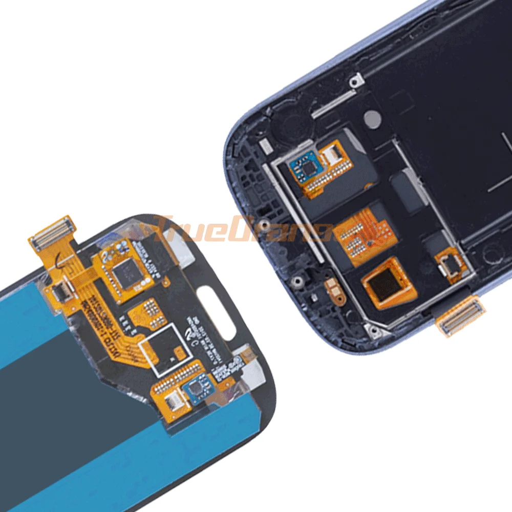 ЖК дисплей Super AMOLED для SAMSUNG Galaxy S3 сенсорный экран с рамкой i9300 i9305 i747 i535 T999|Экраны