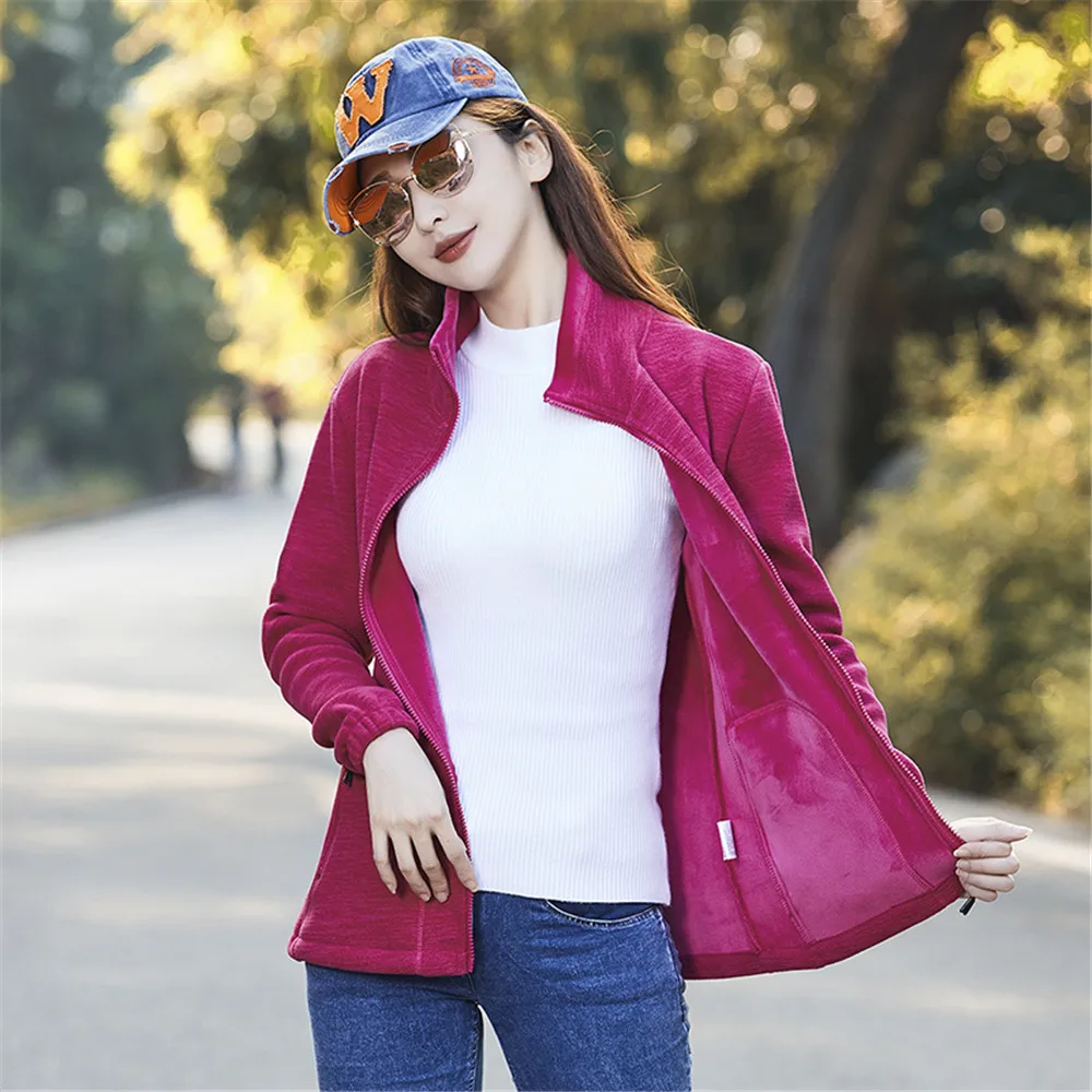 Men's Women Polar Fleece Jacket Outdoor Camping Tourism Mountain Climbing Comfortable Trekking Soft Shell Thermal Hiking Jackets
