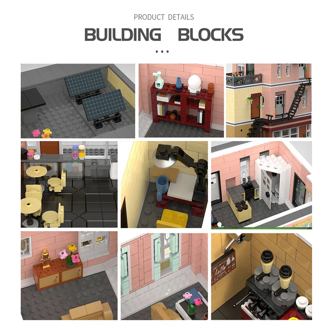 2919 шт MOC 3D уличный вид Выпекать магазин блок модель DIY сборка образовательный Строительный набор для небольших частиц Рождественский подарок
