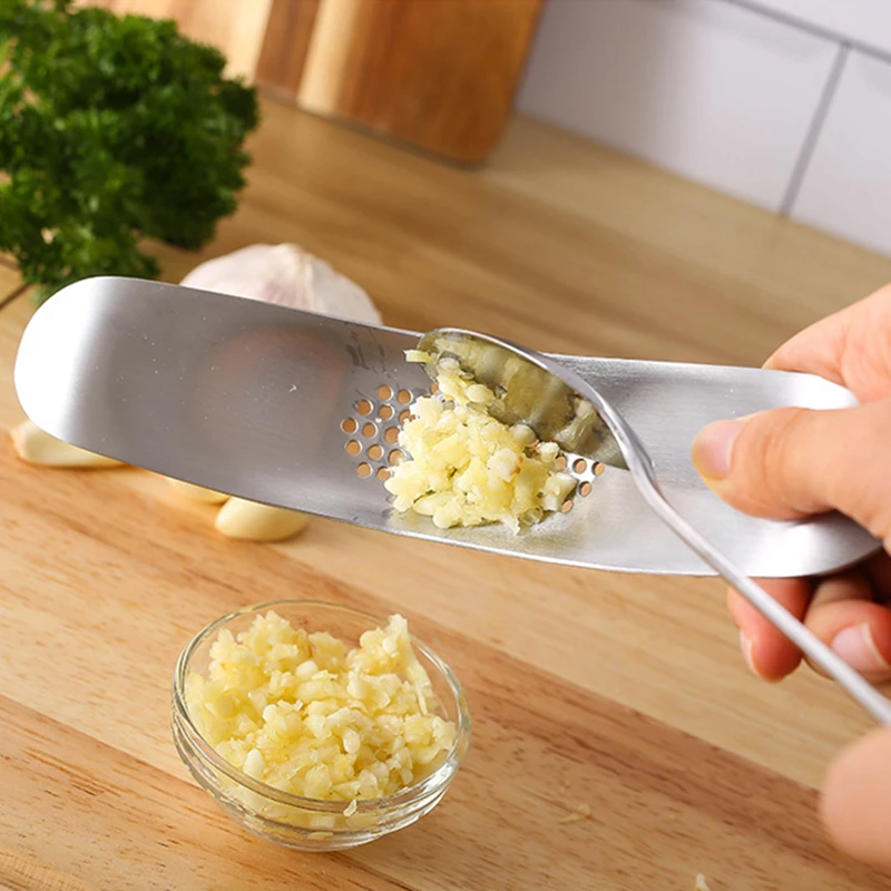 Easy Homemade Garlic Mincing with a Garlic Press