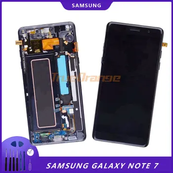

SUPER AMOLED For Samsung Galaxy Note Fan Edition FE N935F LCD Display Touch Screen Digitizer With Frame For Samsung Note 7 LCD