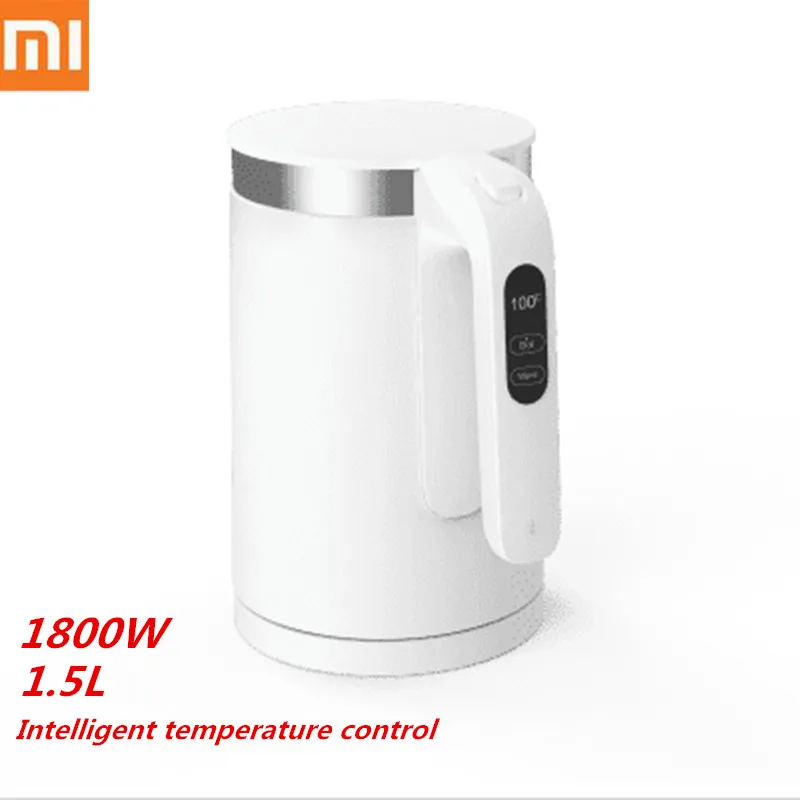 XIAOMI VIOMI Pro Электрический чайник 1.5L 1800 Вт умная постоянная температура 5 мин Быстрый кипящий OLED чайник для воды управление приложением
