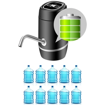 

Water Bottle Pump, Portable Electric Drinking Water Pump 5 Gallon USB Charging Water Bottle Dispenser for Home Kitchen Office an