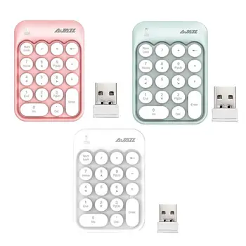 

2.4GHz Wireless Numeric Keypad Numpad Chocolate Key Cap Digital Keyboard