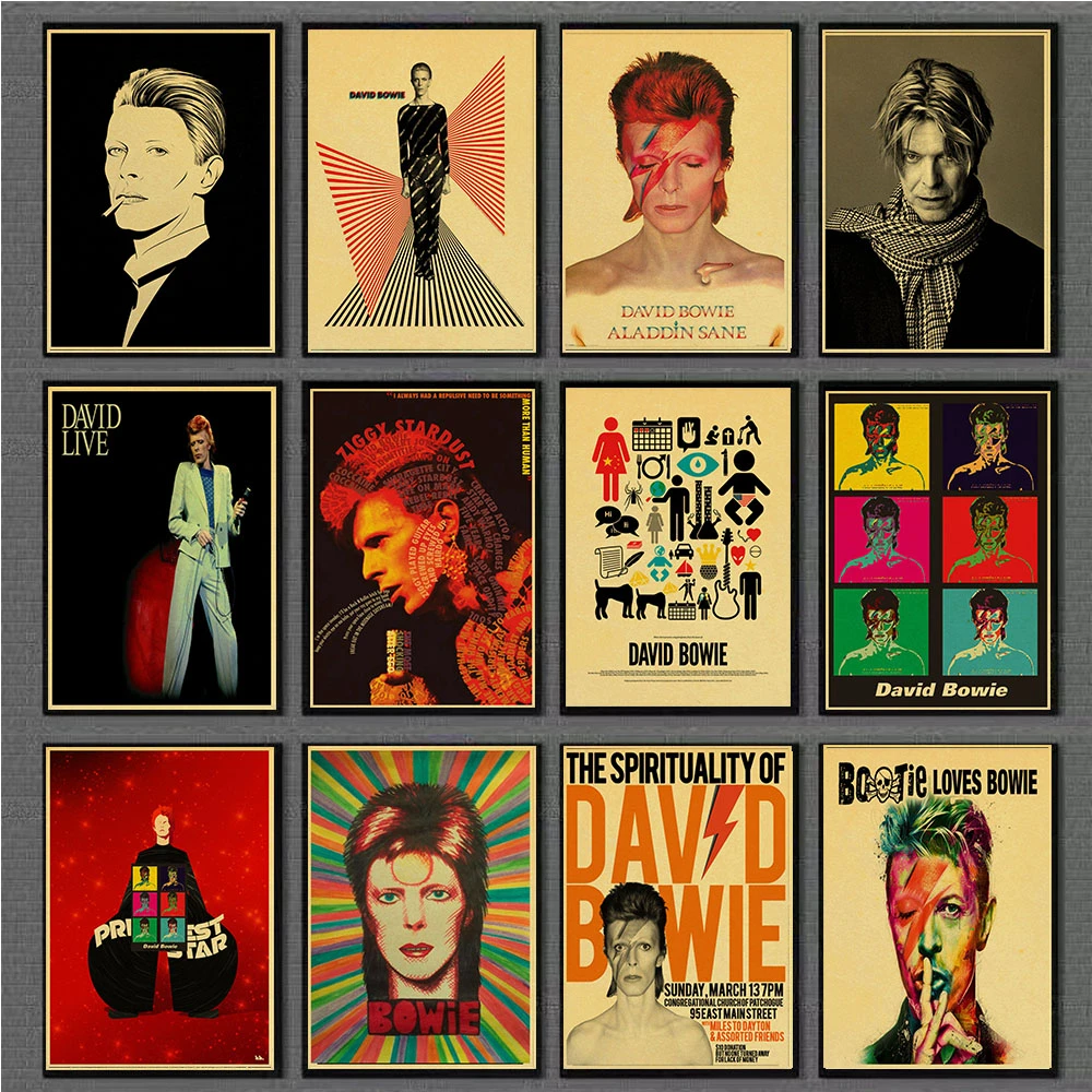 David Bowie Print Vintage Poster Retro Photo Rock Music Legend Music Star Print