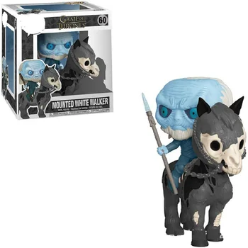 

FUNKO POP HBO Game of Thrones Mounted Whtie Walker the Night King Ride on Horse MOUNTAIN Action Figure Collection Model Toy Gift
