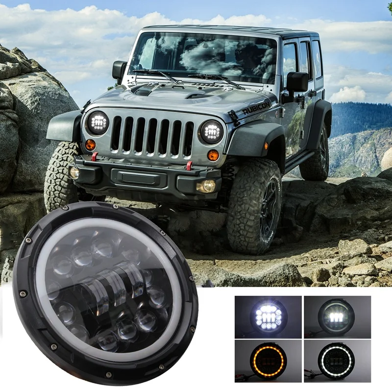 Светодиодная фара дальнего/ближнего света 7 дюймов 1997 лм ДХО для Jeep Wrangler JK TJ LJ