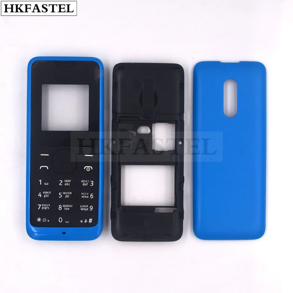 Hkfatel высококачественный корпус новый для Nokia 105 2013 полный мобильный телефон чехол