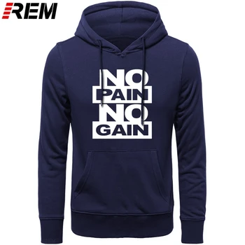 

REM Hoodies NO PAIN NO GAIN - MMA GYM Beast Novelty Men New Long Sleeve O Neck Men's Cotton Casual Top Hoodies, Sweatshirts