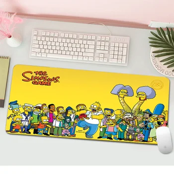 

Gaming Mouse Mat Large Mause Pad Mat The Simpsons cartoon mousepad exquisite lock edge keyboard pad