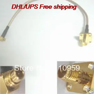 

DHL/EMS Hot 100 pcs RP SMA Female Flange MMCX Male Right Angle RG316 Jumper-A2