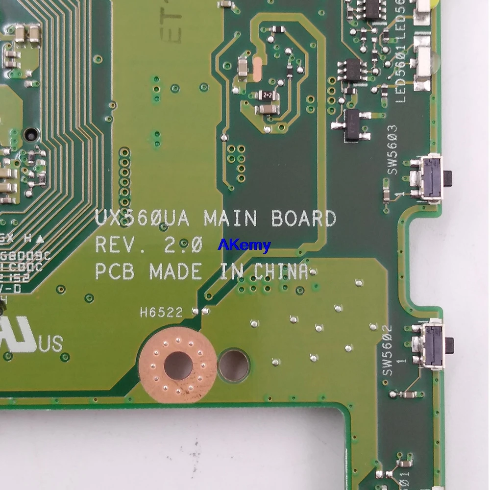 Q504UAK материнская плата для ноутбука ASUS Q504UAK Q504UA Q504U UX560UA UX560UAK материнская плата с i7-7500U 8 Гб оперативной памяти