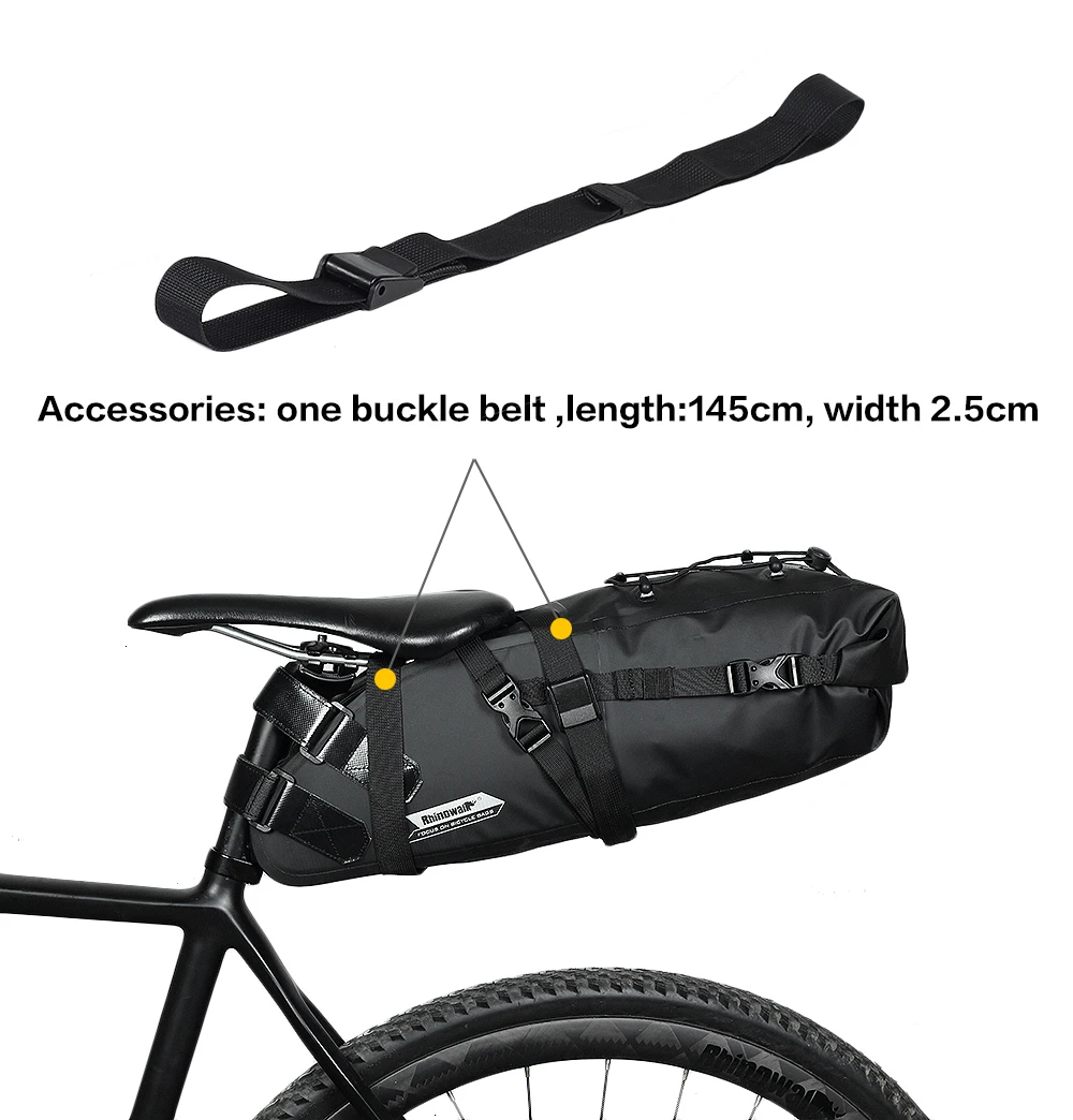 Cheap Rhinowalk 4pc/Set Cycling Bag Sets Waterproof for Bicycle Saddle Handlebar Frame Tube Bag Road Bike Long Distance Large Capacity 17