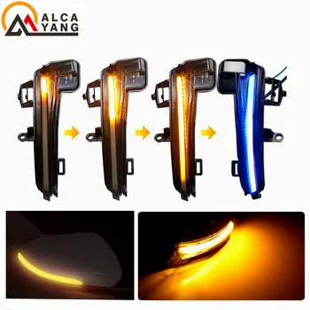 

car styling Dynamic Turn Signal Light Side Mirror Indicator Blinker Sequential flasher For Skoda Superb A7 MK3 B8 2016-2019