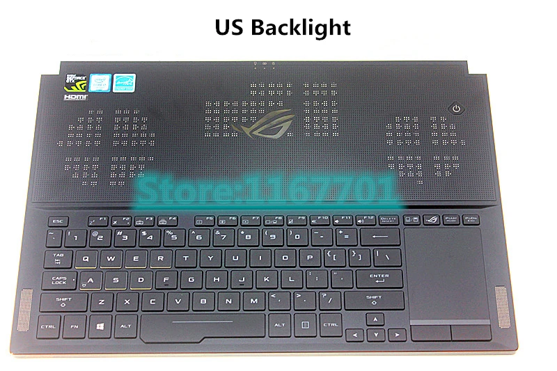  Original Laptop/notebook US Backlight Keyboard House Shell Cover for Asus ROG zephyrus GX501 GX501V