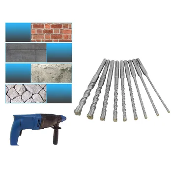 

Round Shank Drill Bit Hole Saw Electric Hammer Cross Power Tool Wall Concrete