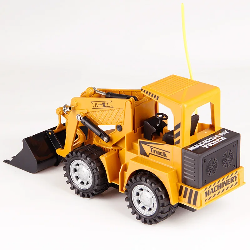 Remote Control Excavator Electric Construction Toy Remote Control drilling Truck for Children Crane Bulldozer 8071E RC Truck Toy
