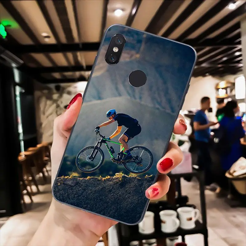 MaiYaCa Amazing mountain bike Bicycle MTB design Phone Case for Xiaomi Redmi8 4X 6A 9 8T Redmi 5 5Plus Note5 7 Note8pro 9 9pro xiaomi leather case chain Cases For Xiaomi