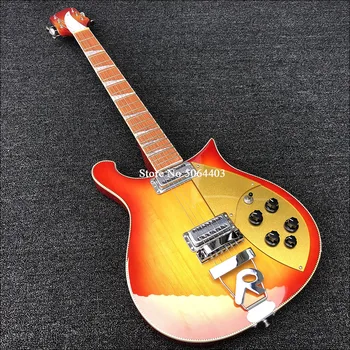 

Factory direct 660 electric guitar, red paint, mahogany fingerboard, vibrato bridge, neck through the body, free shipping