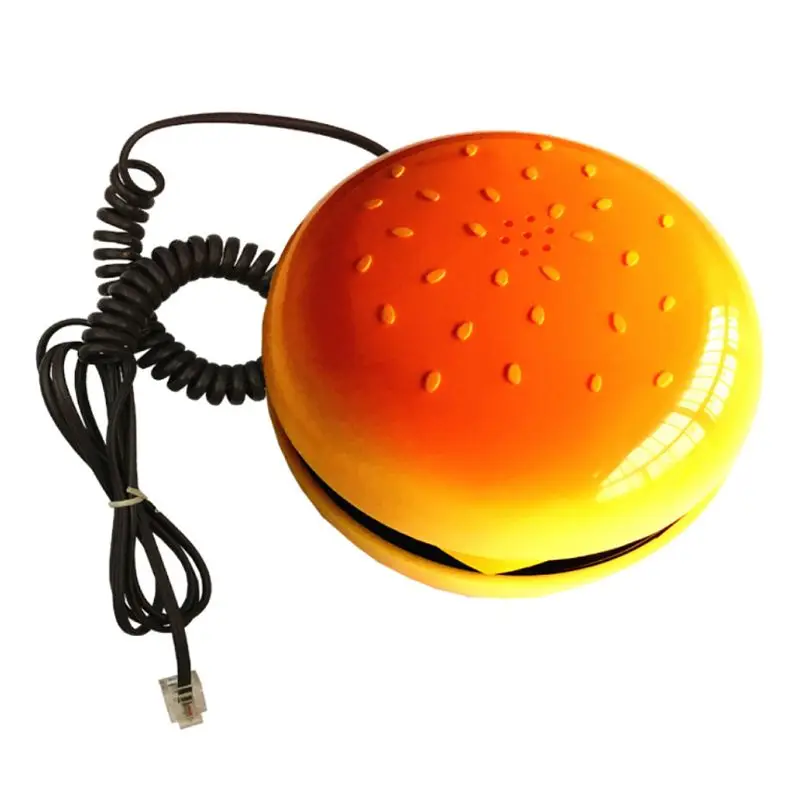 Имитация гамбургера телефон с проводом стационарный телефон для домашнего декора домашний телефон