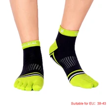 1 пара носков для мужчин и женщин спортивные носки с отдельными пятью пальцами ног мягкие хлопковые смешанные Повседневные носки Размер 39-43 3 цвета