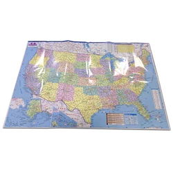 Carte du tourisme des états unis, transport, anglais, chinois, grand format, district américain, carte détaillée des grandes rues 