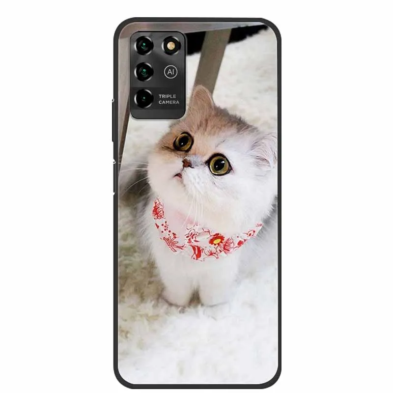 Luxury Bumper Silicone TPU Soft Phone Case with Cute Cat Design - Shockproof Coque