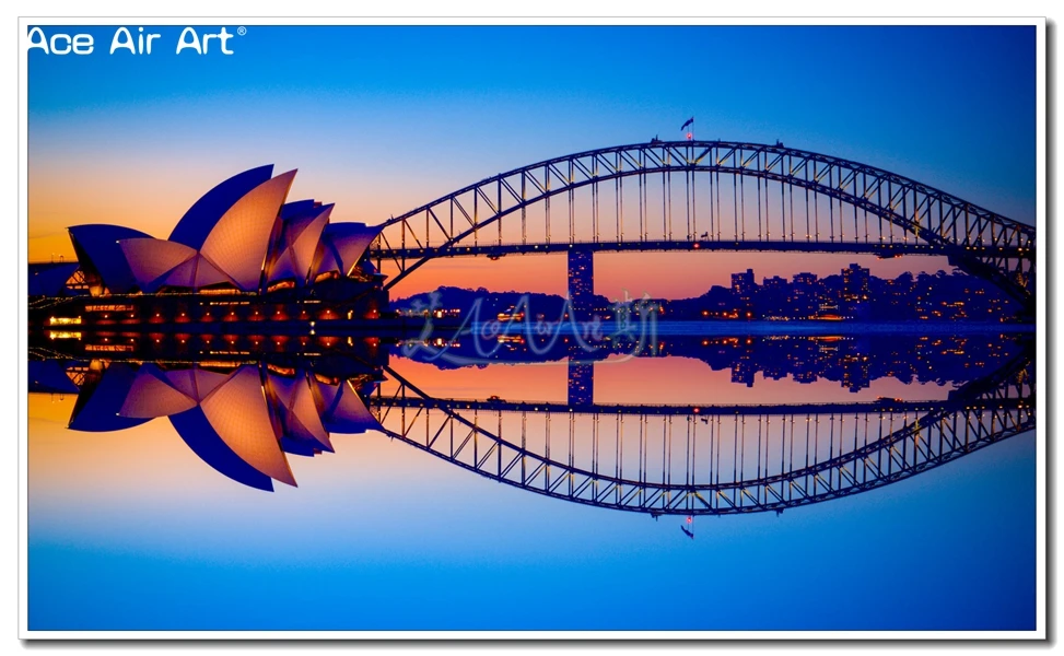 Famous Australia Tourist Attraction 5D DIY Diamond Painting Full Drill Sydney Harbour Bridge And Opera House in New South Wales 5D DIY Diamond Painting luxury