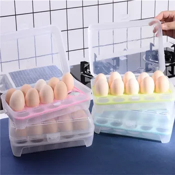 

Egg Portable Refrigerator Fresh Box Storage Container Case Wild Multifunctional Eggs Storage Box Egg Holders Cup Kitchen Tools
