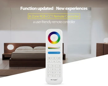 

FUT063 Mi light 6W RGB+CCT Waterproof LED Downlight CCT LED Lamp 100V~240V DC phone app 2.4G remote panel control