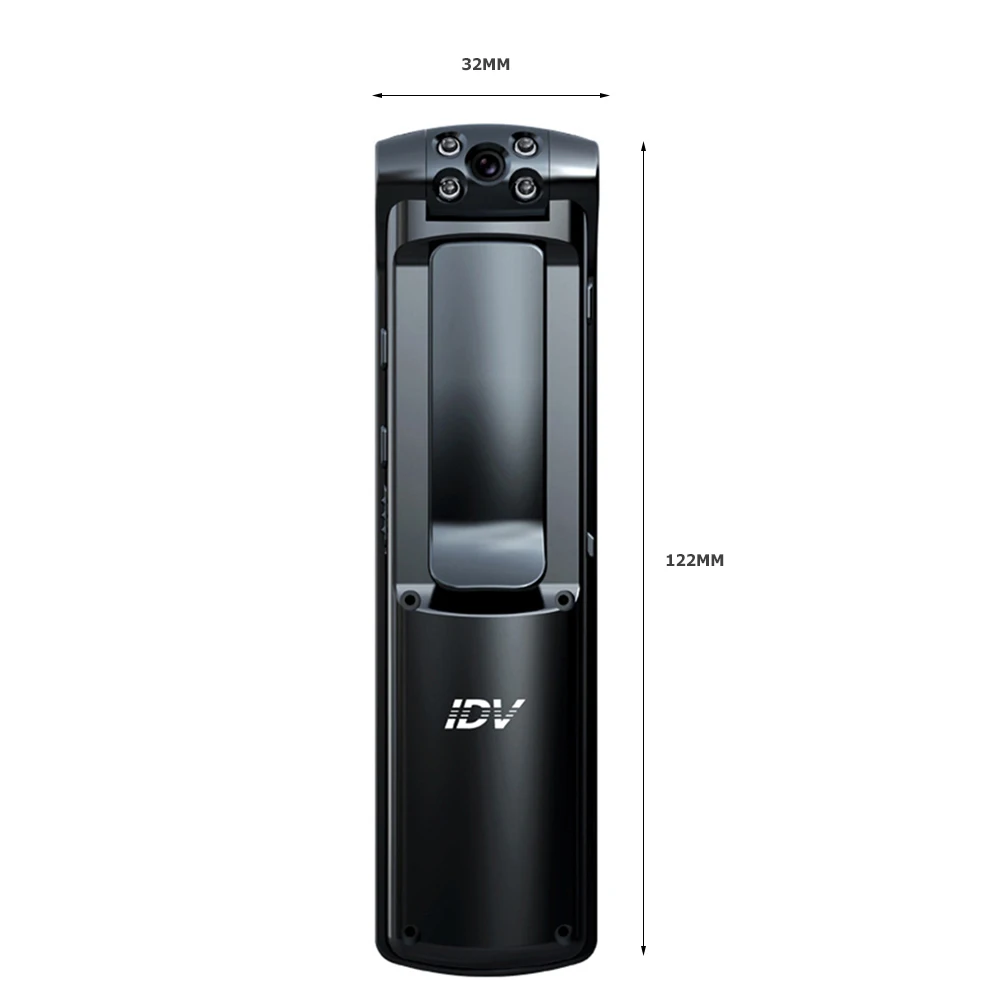 IDV-L01 FHD 1080P WiFi Mini Wearable DVR Body Camera Video Voice Recorder 