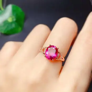 

Natural And Real Topaz Ring Wedding Engagement Topaz Ring Fine Jewelry Wholesale 925 sliver Ring