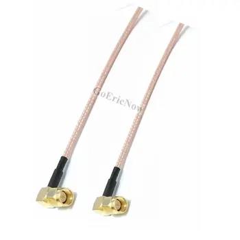 

10PCS RF Coax 50ohm Right Angle RP-SMA/SMA Male to Right Angle RP-SMA/SMA Male for RG316 Cable Connector (0.05m-1m)