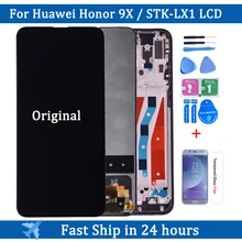 Ensemble écran tactile LCD avec châssis, 6.59 pouces, pour Huawei Honor 9X Premium STK-LX1, Original=