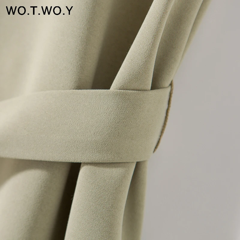 Plain Green Sashes T shirts Women 2019 Spring Summer Casual O-Neck Belt T-shirt Female Yellow Solid Woven Tops Harajuku