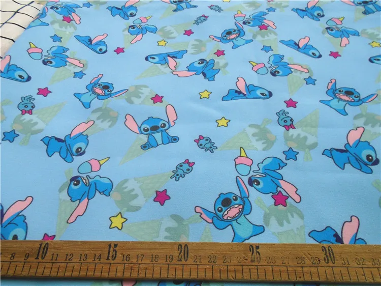 50*140 см Стежка ткань, холст для пэчворка с мультипликационным принтом в виде симпатичных животных ткань для ткани Дети Домашний текстиль для шитья Tilda сумка