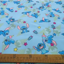 50*140 см Стежка ткань, холст для пэчворка с мультипликационным принтом в виде симпатичных животных ткань для ткани Дети Домашний текстиль для шитья Tilda сумка