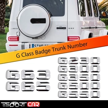 

Car Sticker G Gla G63 G65 G230 G300 G350 G500 G550 Chrome Metal Rear Trunk Refitting Letter Number Emblem Badge