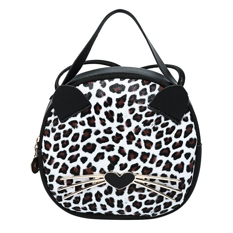 Милые маленькие женские сумки с леопардовым принтом, мини-сумки для женщин, кошелька - Цвет: Brown point-Leopard
